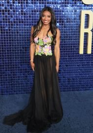 Biles at the Los Angeles premiere of Netflix's "Simone Biles Rising: Part 2" - Source: Getty